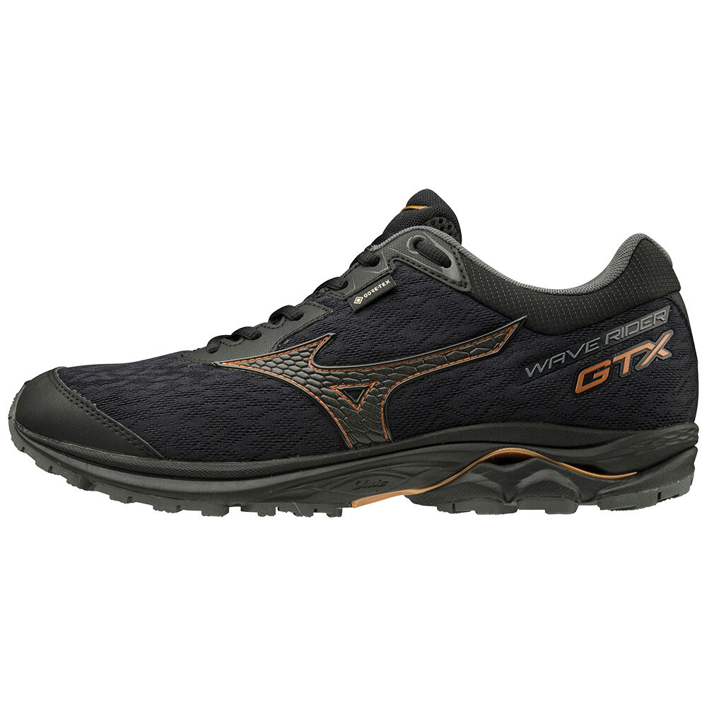 Mizuno WAVE RIDER GTX Férfi Terepfutó Cipő Fekete XTL035164